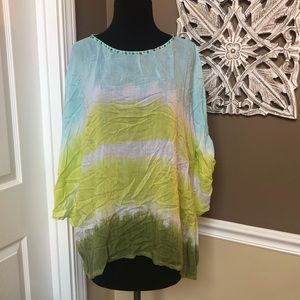 ⭐️ Nomadic Traders Lightweight Ombre Rayon Top - Size LARGE